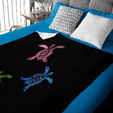 Discover Turtle animals Baby Blankets
