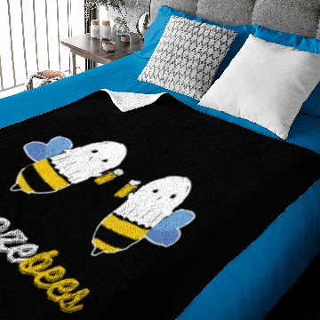 Discover Boo Bees Halloween Costume Cute Ghost Funny Baby Blankets