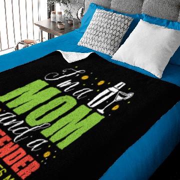 Discover Mom Bartender Bartending Mama Gift Baby Blankets