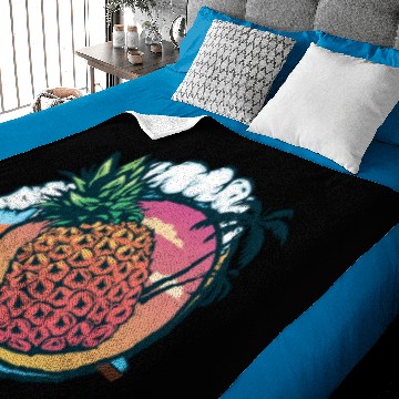 Discover pineapple berries Baby Blankets