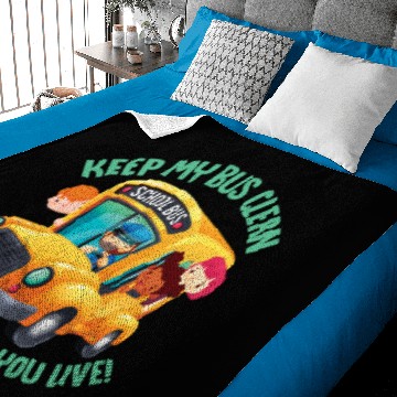 Discover Bus Driver School Bus Baby Blankets