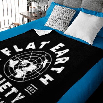 Discover flat earth merchandise Baby Blankets