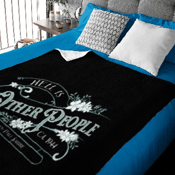 Discover Hell Is Other People Baby Blankets