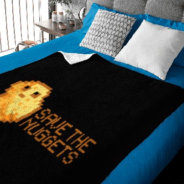 Discover Save The Nuggets Face Mask Baby Blankets
