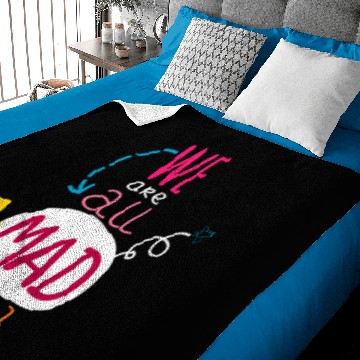 Discover We're All Mad Here Baby Blankets
