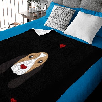 Discover Basset Hound with heart Baby Blankets