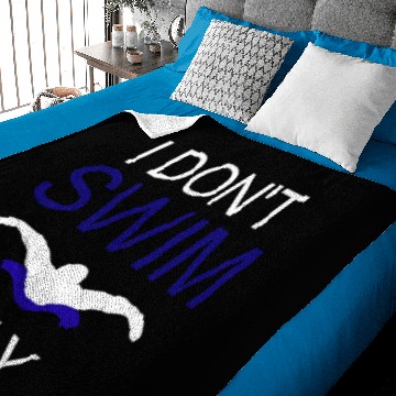 Discover I Don't Swim I Fly Baby Blankets