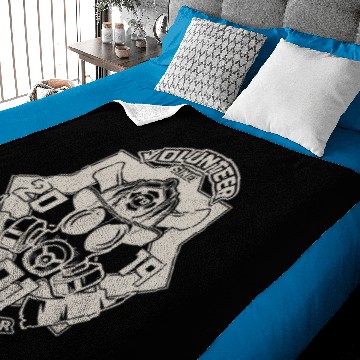 Discover fire brigade firefighter deployment firefighter Baby Blankets