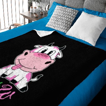 Discover Strawberry cow gift Baby Blankets