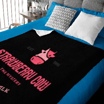 Discover Strawberry Cow Baby Blankets