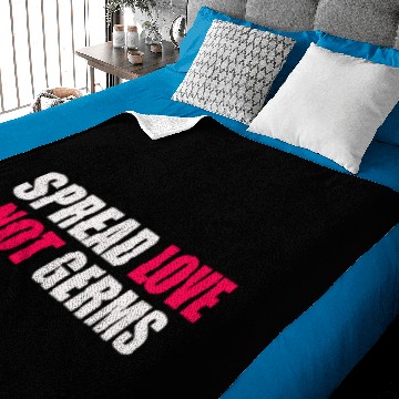 Discover spread love not germs Baby Blankets