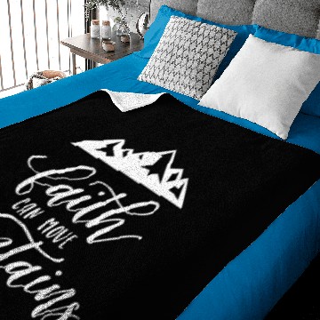 Discover Faith Can Move Mountains Baby Blankets