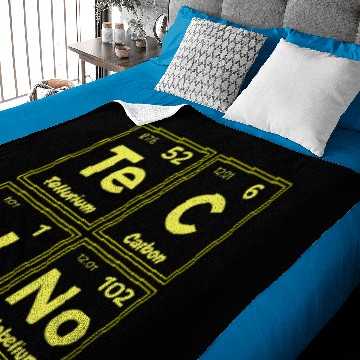 Discover Techno Periodic Table Baby Blankets