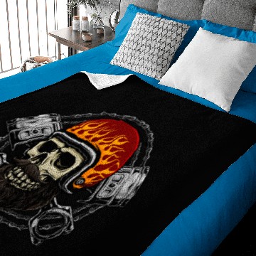 Discover skull ghost rider Baby Blankets