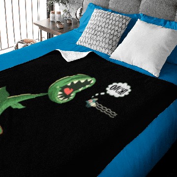 Discover Carnivorous Plants Venus Flytrap Eating Fly Ouch Baby Blankets