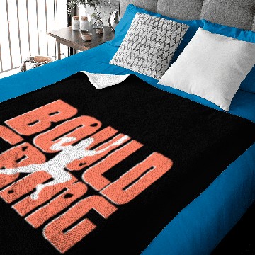 Discover Bouldering Rock Climbing Champion Baby Blankets