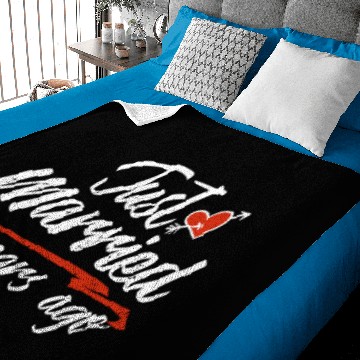 Discover Just Married 30 Year Ago Funny Wedding Baby Blankets