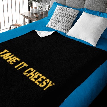 Discover Take it Cheesy | Love Cheese Lovers Gift Idea Baby Blankets