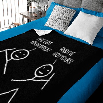 Discover Stickman Stickman Funny Stick Figure Baby Blankets
