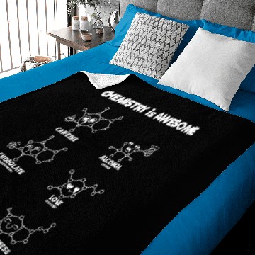 Discover Chemistry Structural Formulas Gift Laboratory Baby Blankets