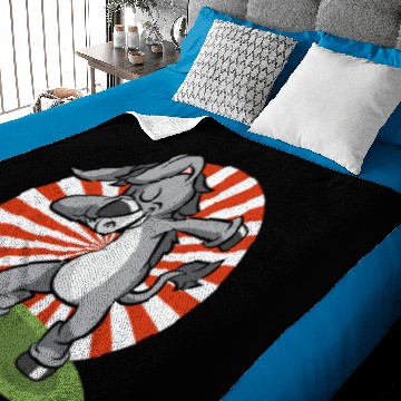 Discover Dabbing Dab Dancing Donkey Baby Blankets