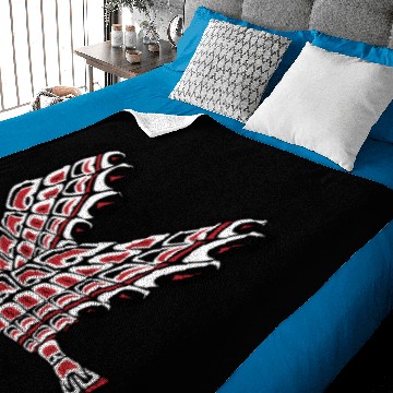 Discover Red Tail Hawk Pacific Northwest Native American St Baby Blankets