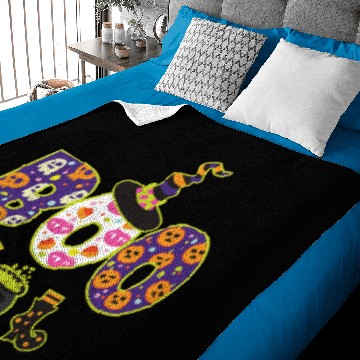 Discover Funny Halloween Costume Witch Hat Boo Baby Blankets