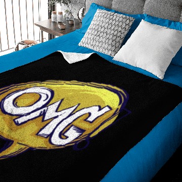 Discover OMG Speech Bubble Baby Blankets