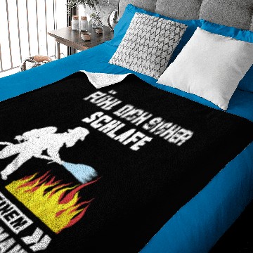 Discover volunteer fire brigade fireman deployment Baby Blankets