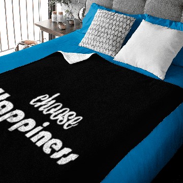 Discover choose happiness text logo. Positive affirmation Baby Blankets
