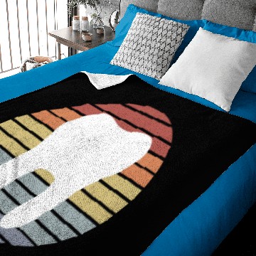 Discover Dentist White Tooth Vintage Design Baby Blankets