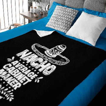 Discover Nacho Average Cabinet maker Fun Gift Cinco De Mayo Baby Blankets