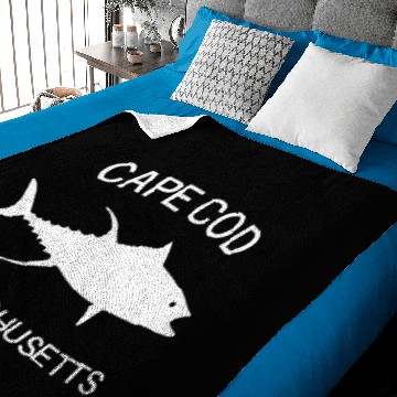Discover Cape Cod - Massachusetts - USA - Tuna - Fishing Baby Blankets