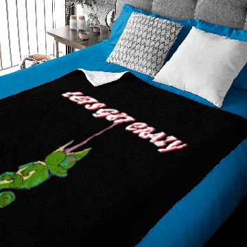 Discover lets get crazy chameleon Baby Blankets