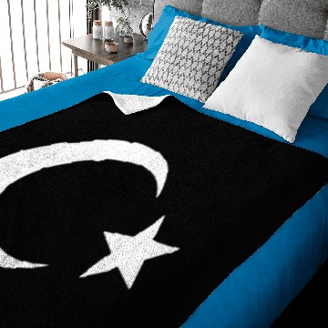 Discover Turkey flag moon and star Baby Blankets