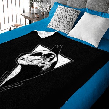 Discover Alien Cat - Black version Baby Blankets