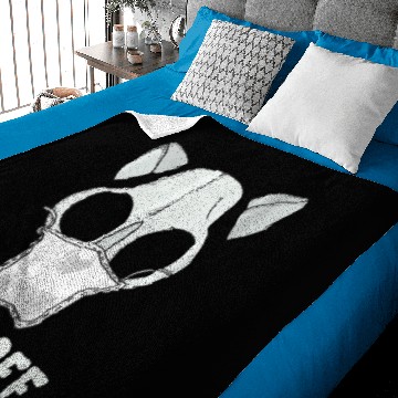 Discover Hiss Off Funny Quarantine Halloween Skeleton Baby Blankets
