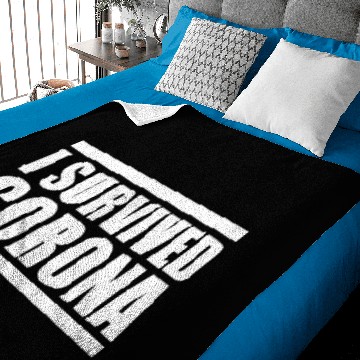Discover I Survived corona Baby Blankets