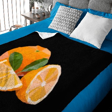 Discover orange fruit lowpoly Baby Blankets