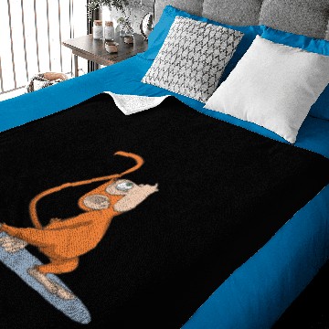 Discover Monkey yoga bow pose Baby Blankets