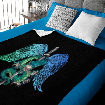 Discover Dragon Sword Angel Wings Baby Blankets