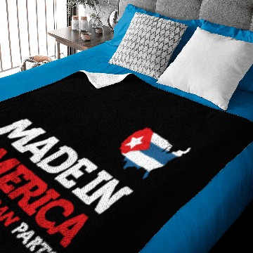 Discover Made in America With Cuban Parts Cuba USA Gift. Baby Blankets