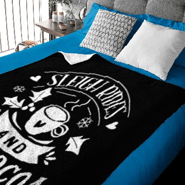 Discover Sleigh Rides And Hot Cocoa Baby Blankets