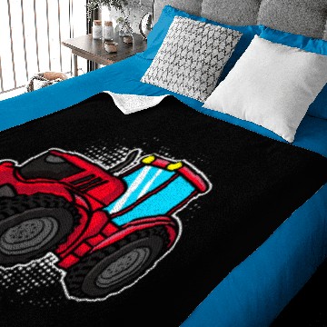 Discover Tractor agriculture children gift idea Baby Blankets