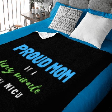 Discover Proud NICU Mom (boy) Baby Blankets