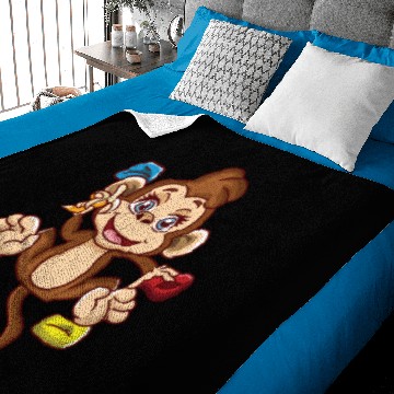 Discover Funny Rock Climbing Monkey Bouldering Chimp Baby Blankets