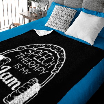 Discover Speech Therapy Is My Jam Headphones SLP Baby Blankets