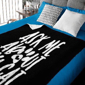 Discover Ask Me ABout My Cat Baby Blankets