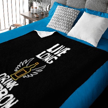 Discover Live Long Drink Bourbon Baby Blankets