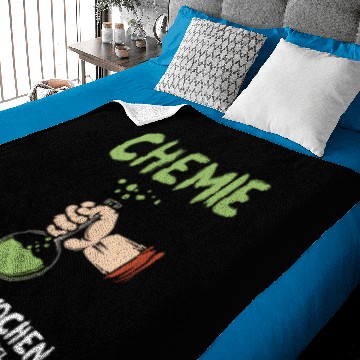 Discover chemistry saying chemist geek laboratory experimen Baby Blankets